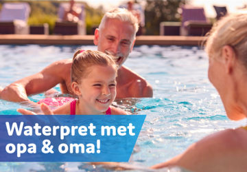 Waterpret met opa & oma!